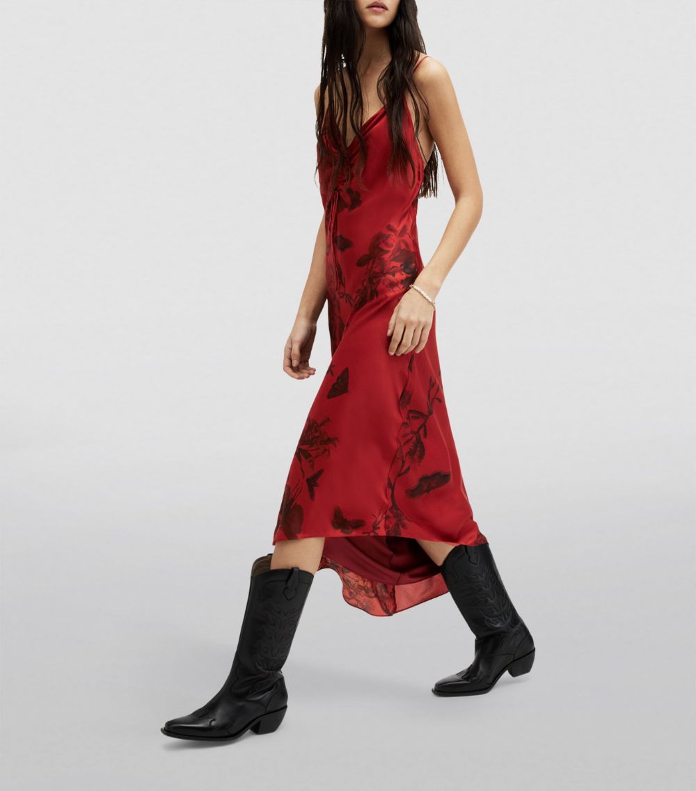 Allsaints Allsaints Printed Alexia Midi Dress