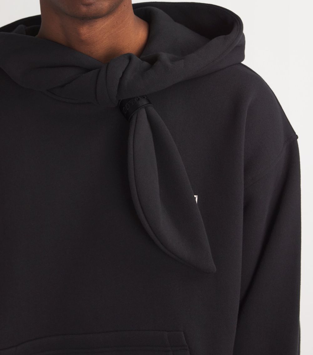 Wooyoungmi Wooyoungmi Cotton Tie-Neck Hoodie