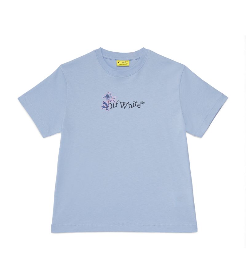 Off-White Kids Off-White Kids Cotton Arrow Flowers T-Shirt (4-12 Years)