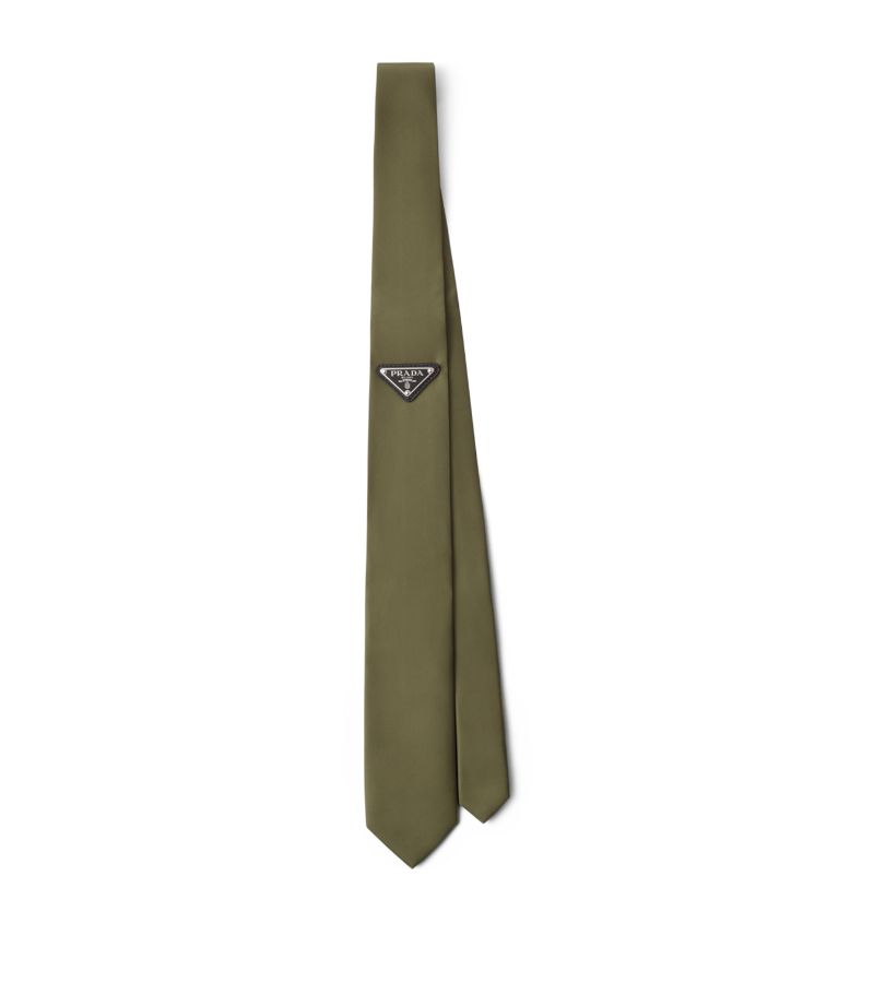 Prada Prada Re-Nylon Gabardine Triangle Tie