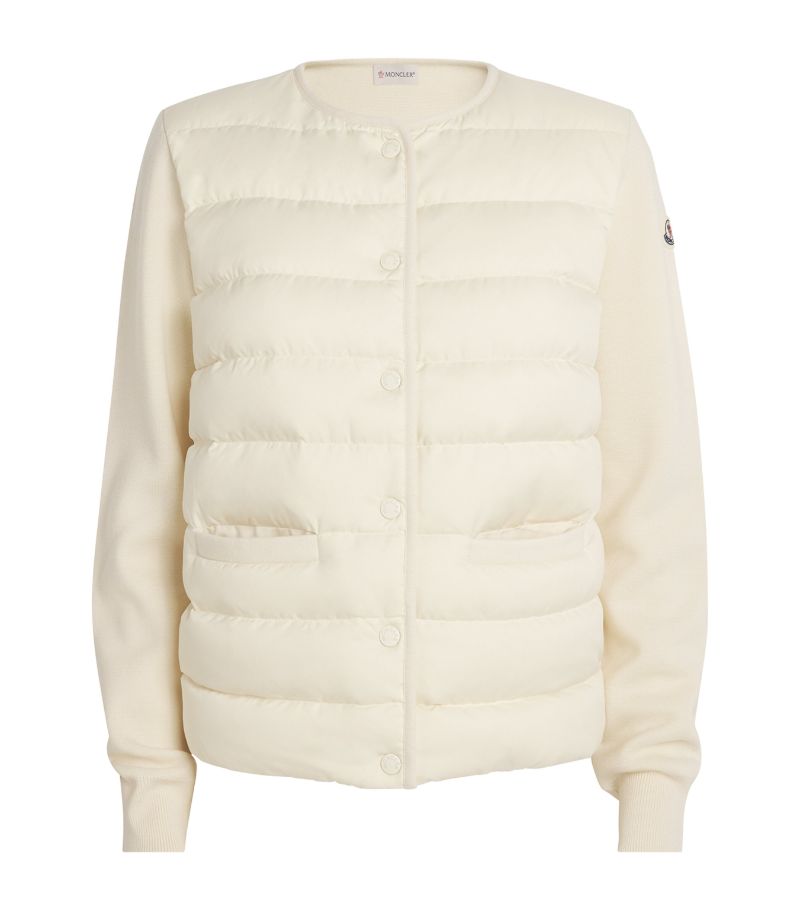 Moncler Moncler Virgin Wool Down Cardigan