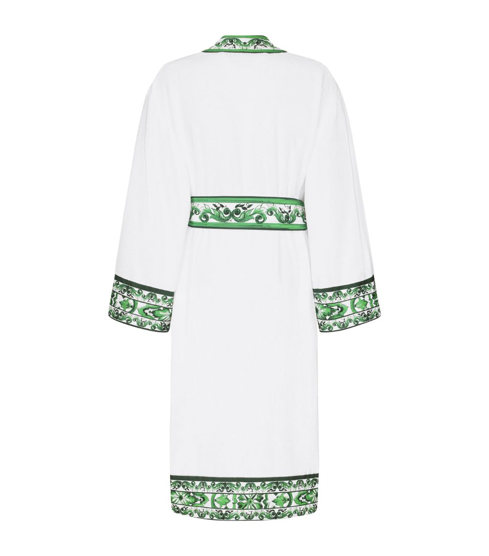 Dolce & Gabbana Dolce & Gabbana Cotton Terry Printed Bathrobe