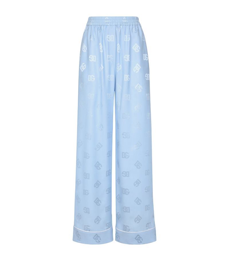 Dolce & Gabbana Dolce & Gabbana Silk Monogram Trousers