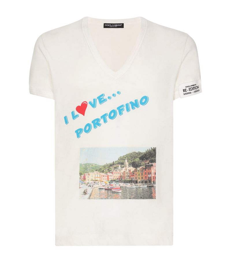 Dolce & Gabbana Dolce & Gabbana Portofino Print T-Shirt