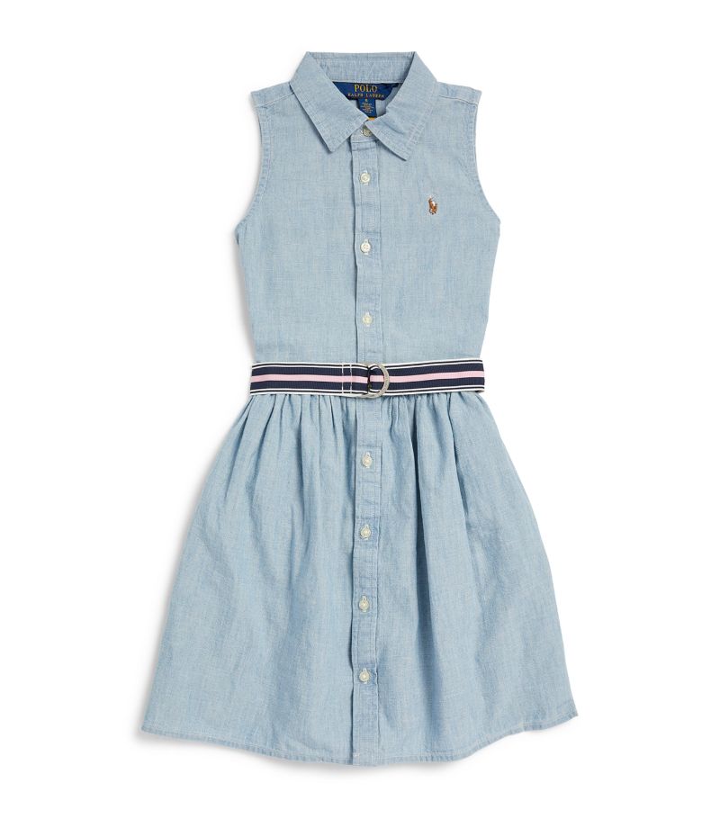 Ralph Lauren Kids Ralph Lauren Kids Chambray Stripe-Belt Dress (2-7 Years)