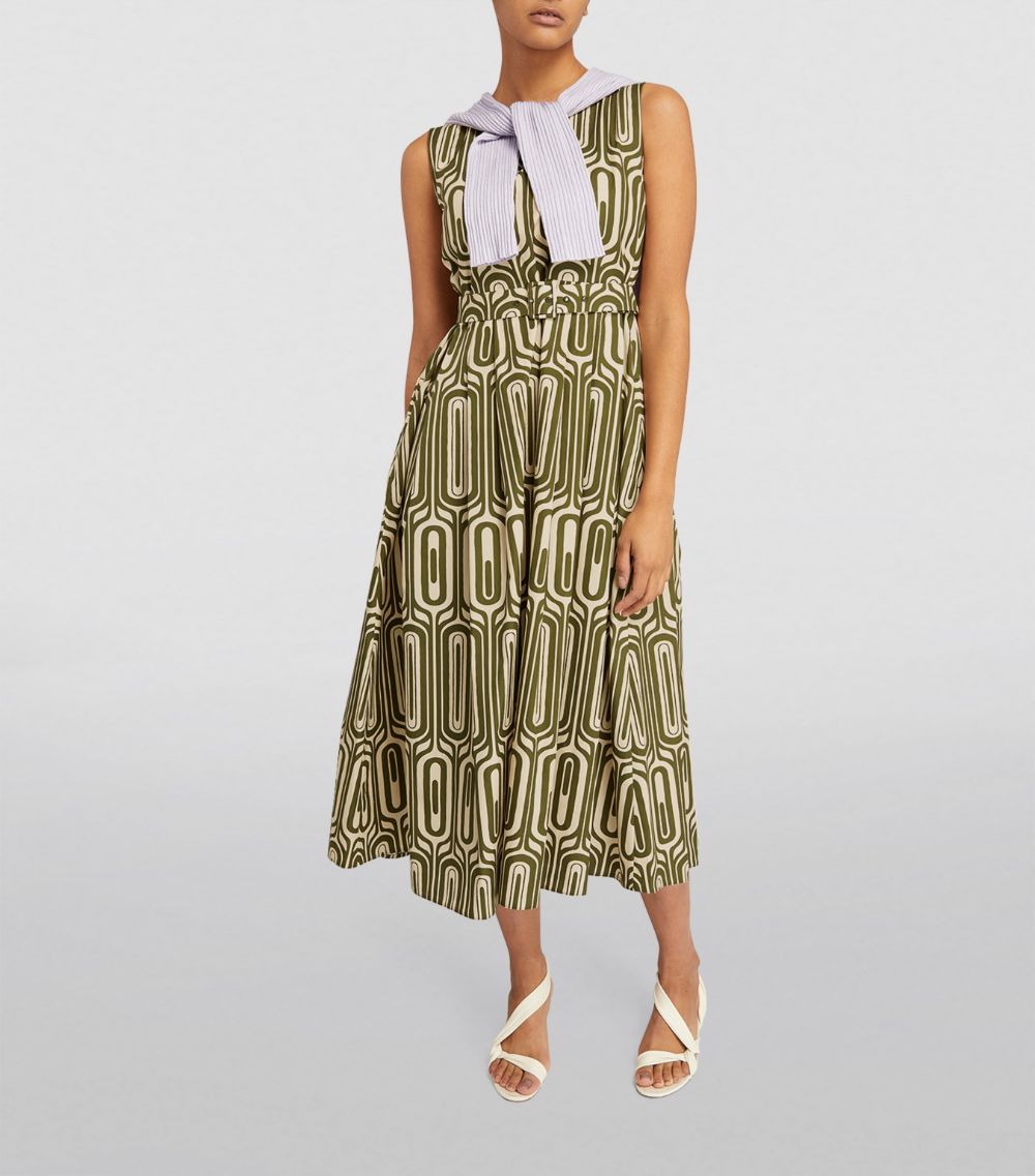 Max Mara Max Mara Cotton Andreis Midi Dress