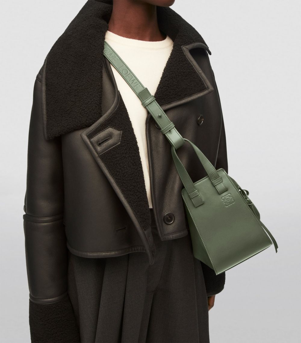 Loewe LOEWE Mini Leather Hammock Top-Handle Bag