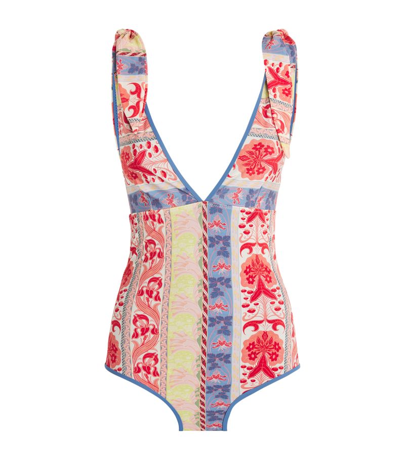 Etro Etro Multi Print Tie-Shoulder Swimsuit