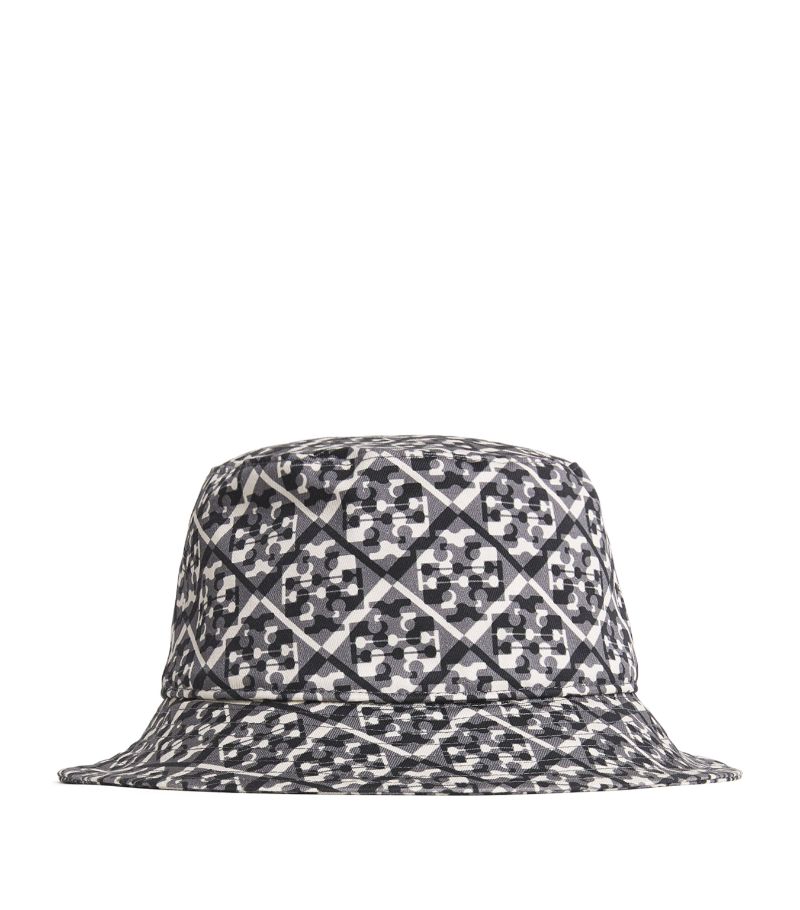 Tory Burch Tory Burch Cotton Prismatic Monogram Bucket Hat