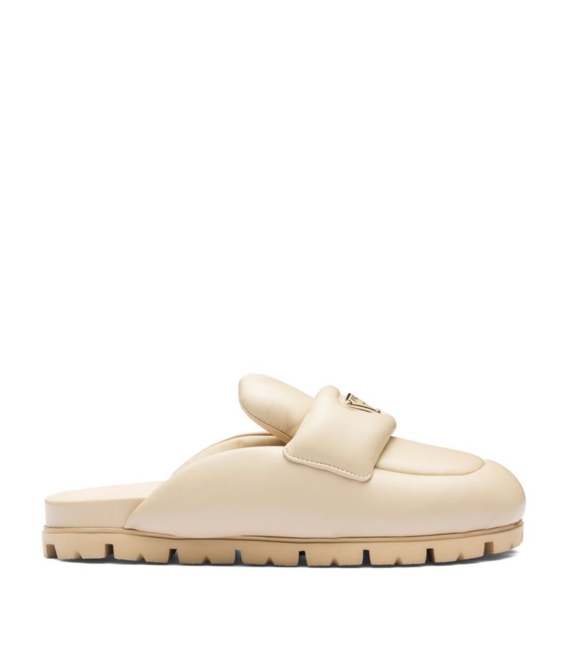 Prada Prada Padded Leather Mules