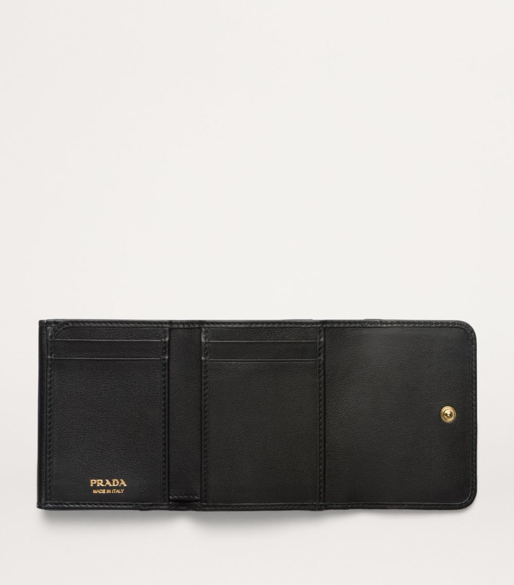 Prada Prada Small Leather Trifold Wallet