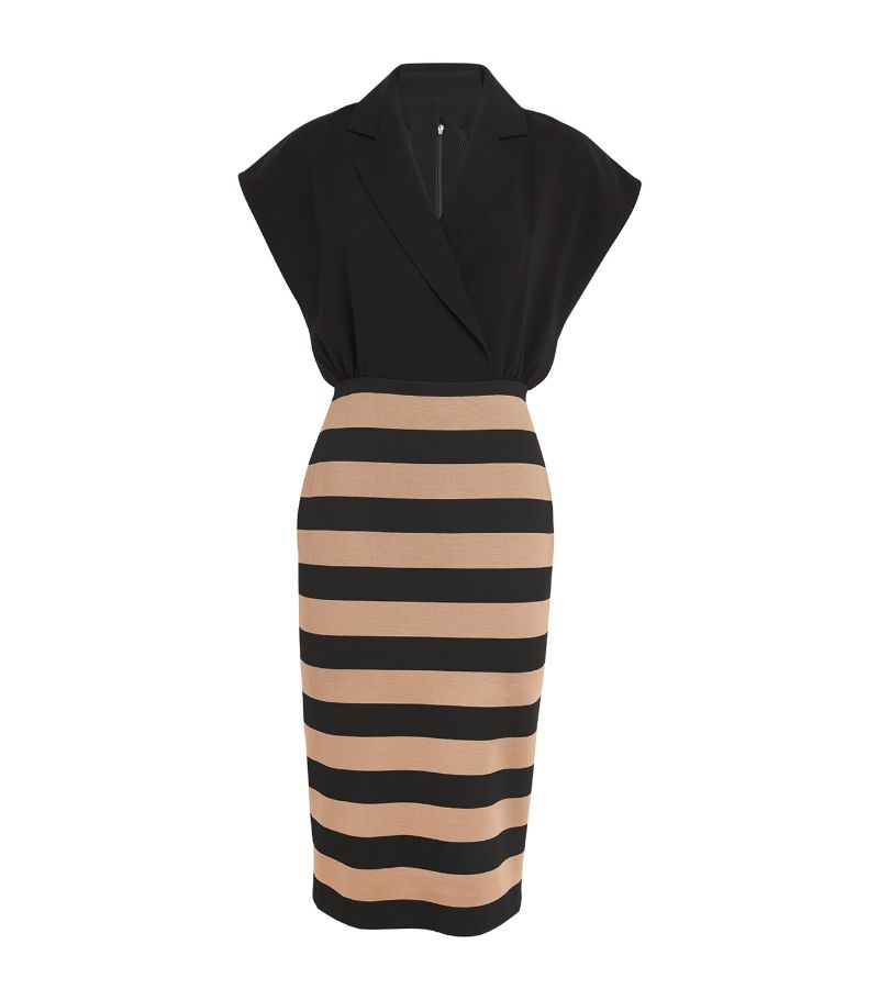 Max Mara Max Mara Striped Midi Dress