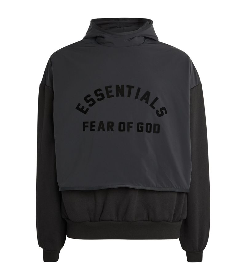 Fear Of God Essentials Fear Of God Essentials Double-Layer Logo Hoodie