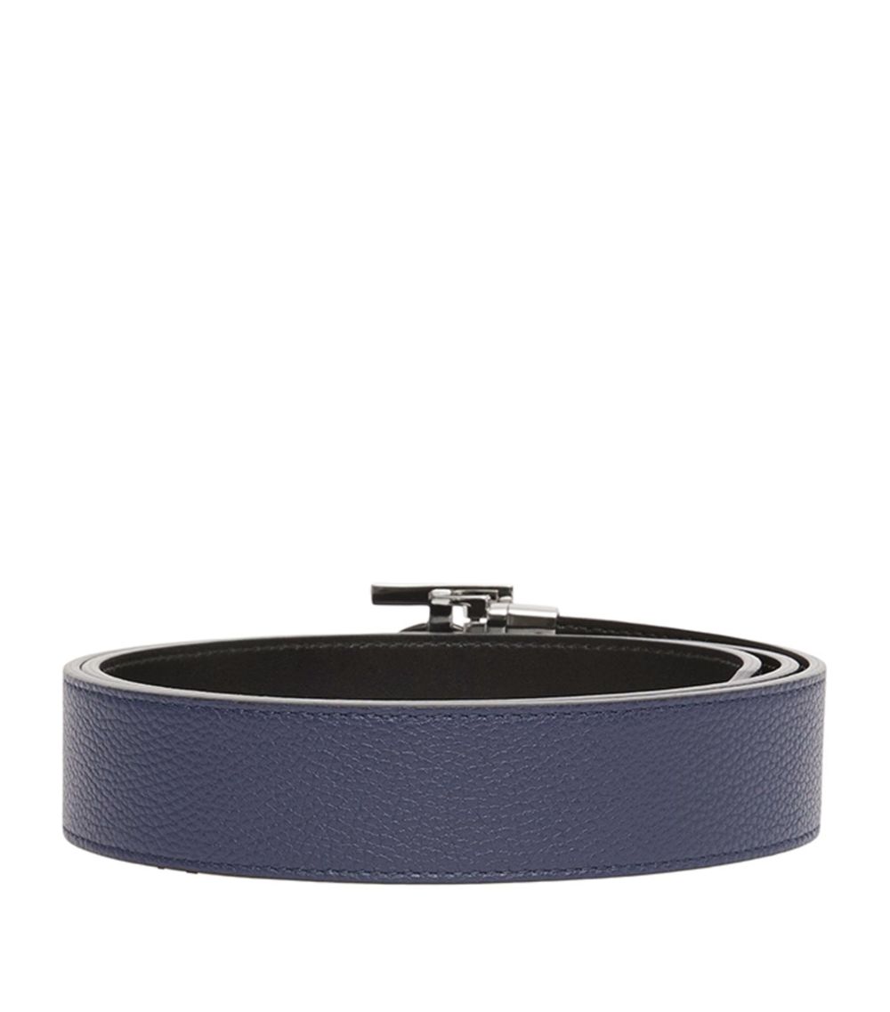 Burberry Burberry Reversible Leather Tb Monogram Belt