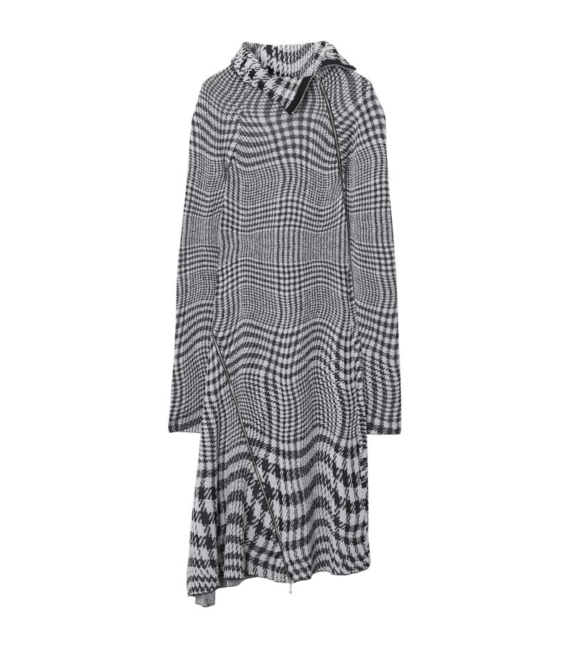 Burberry Burberry Warped Houndstooth Midi Dress