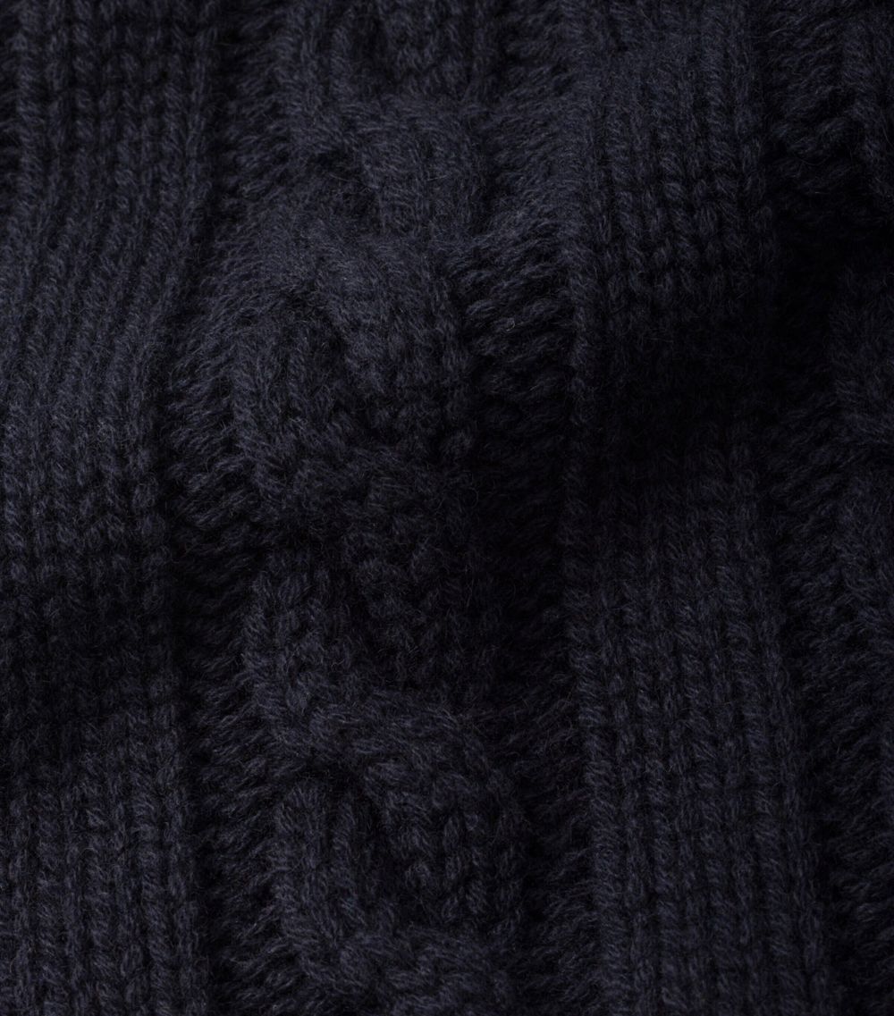 Prada Prada Cashmere Cable-Knit Scarf