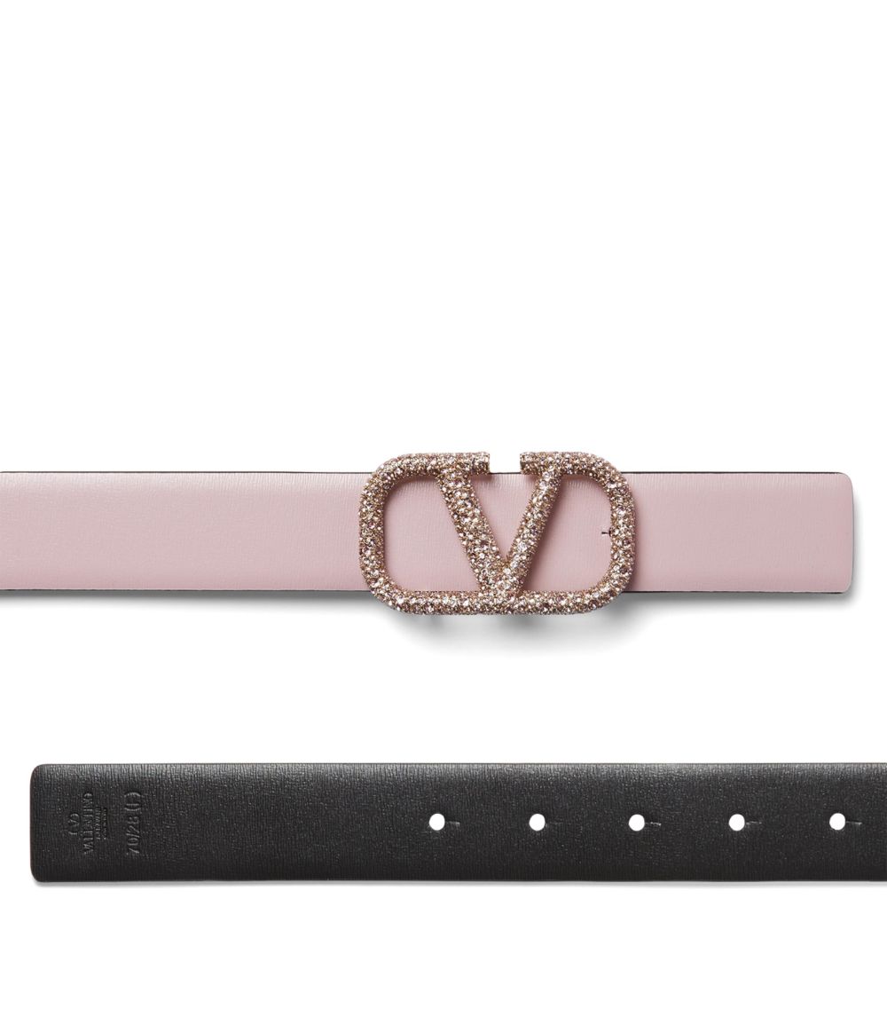 VALENTINO GARAVANI Valentino Garavani Leather Reversible Vlogo Signature Belt