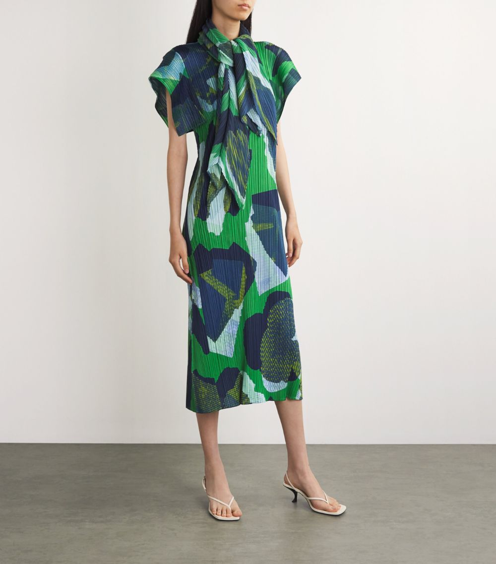 Pleats Please Issey Miyake Pleats Please Issey Miyake Pleated Meteorite Midi Dress