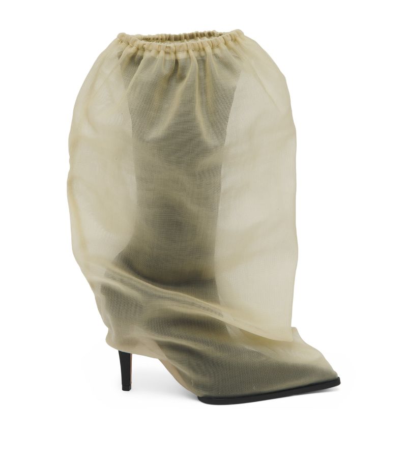 Alexander McQueen Alexander Mcqueen Tulle Bag Ankle Boots 105