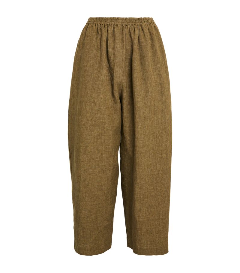 Eskandar Eskandar Linen Cropped Japanese Trousers