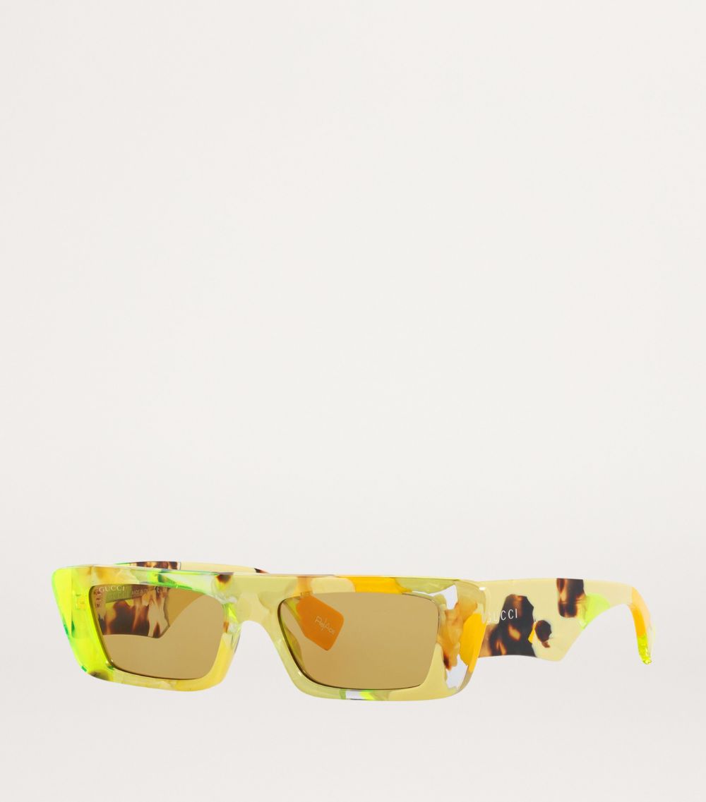 Gucci Gucci Tortoiseshell Rectangle Sunglasses