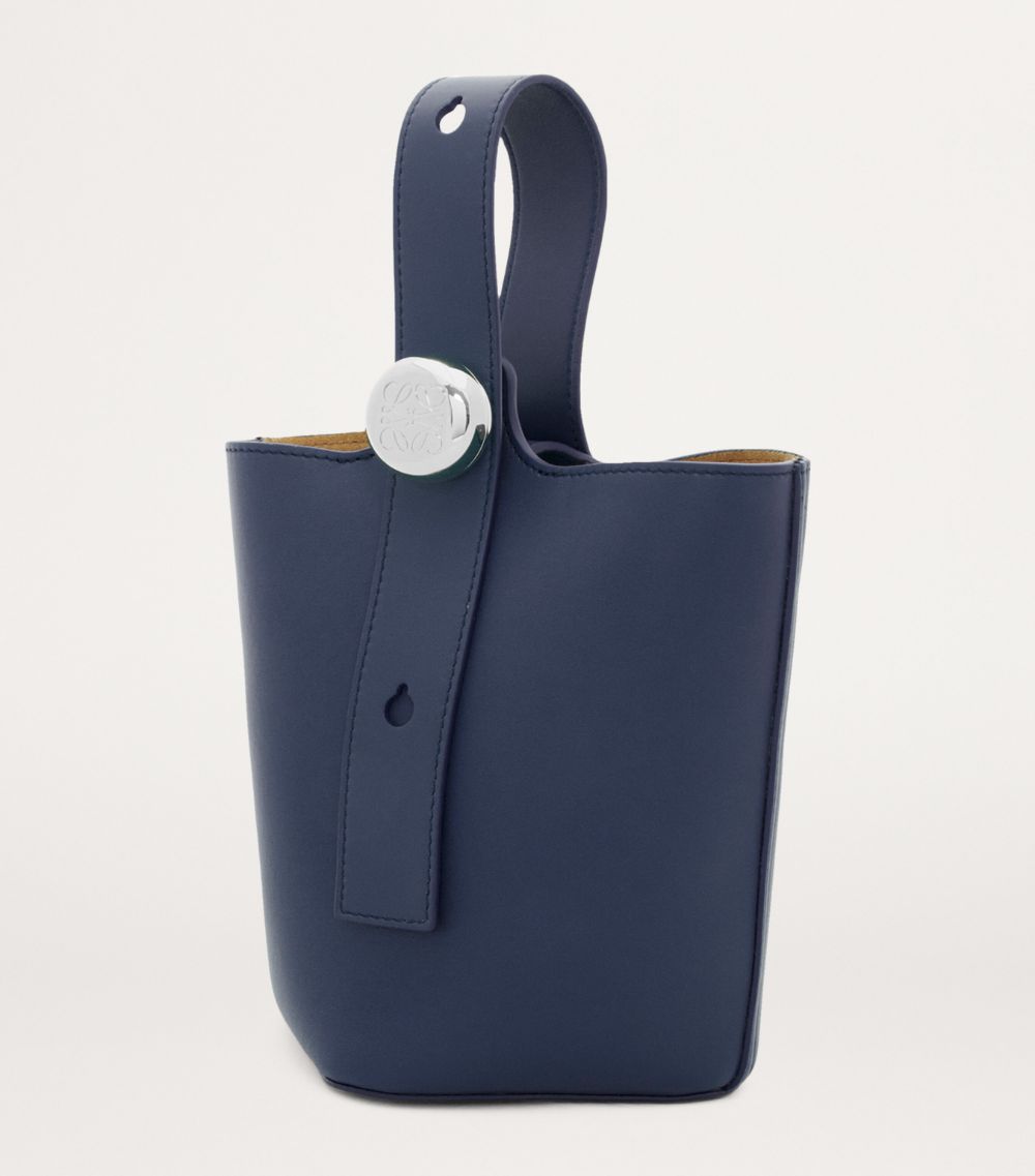 Loewe Loewe Mini Leather Pebble Bucket Bag