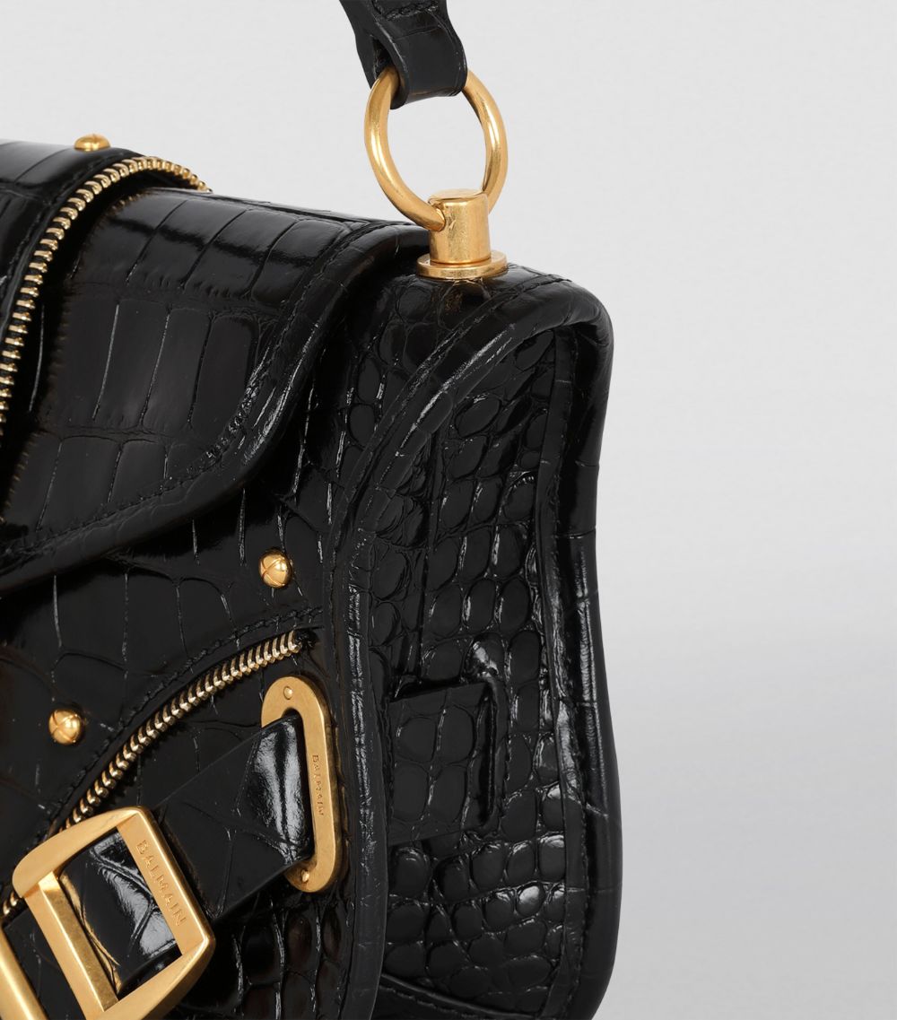 Balmain Balmain Leather Blaze Shoulder Bag