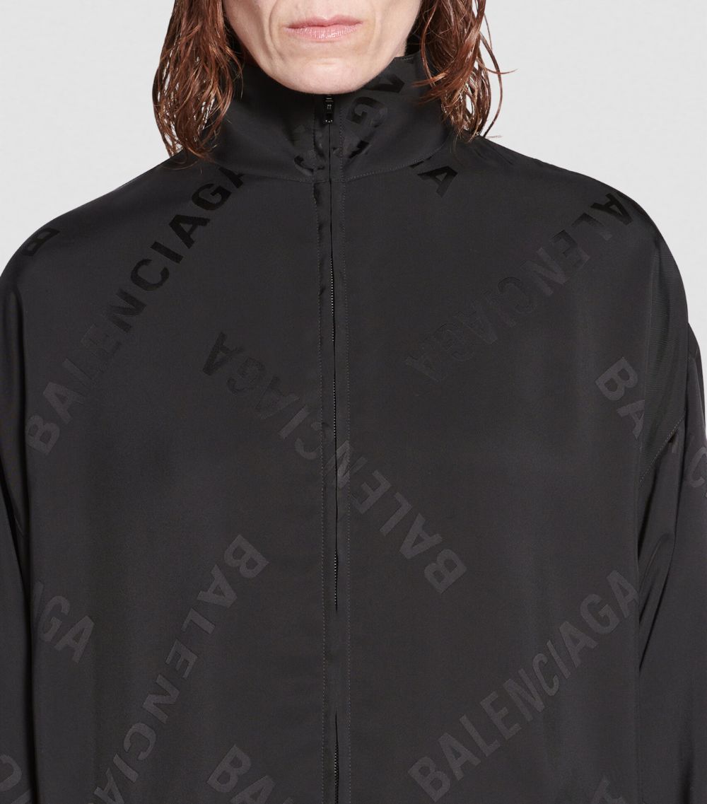 Balenciaga Balenciaga Jacquard-Logo Fluid Track Jacket