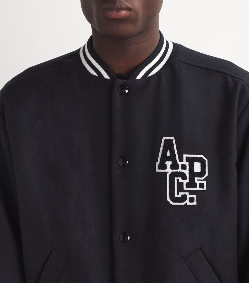 A.P.C. A. P.C. Varsity Logo Bomber Jacket