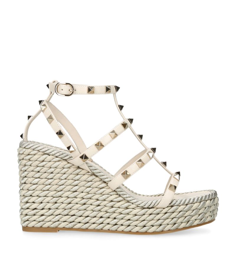 VALENTINO GARAVANI Valentino Garavani Rockstud Wedge Sandals 95