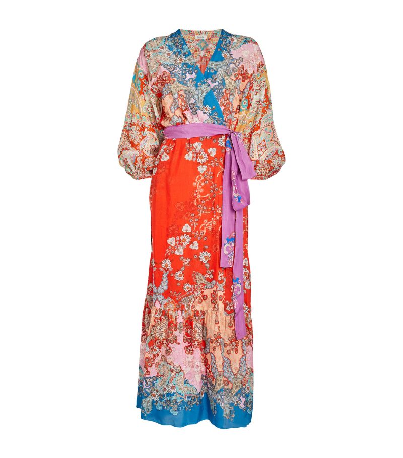  Sandro Floral Print Maxi Dress