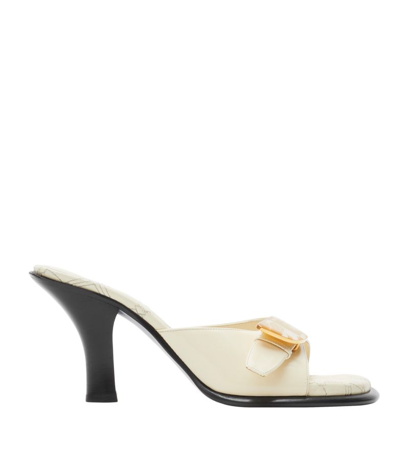 Burberry Burberry Calfskin Bay Heeled Mules 80