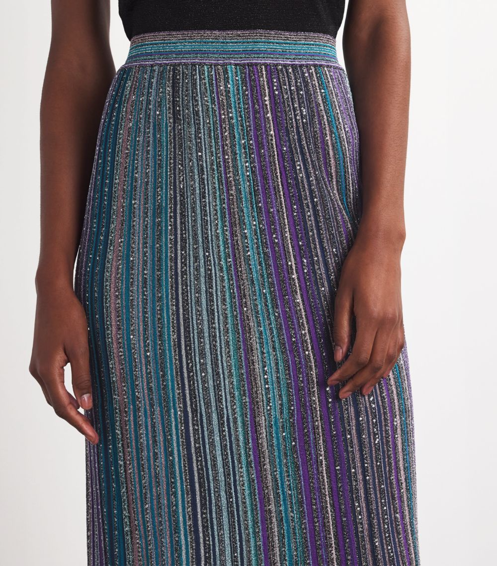 Missoni Missoni Embellished Pleated Maxi Skirt