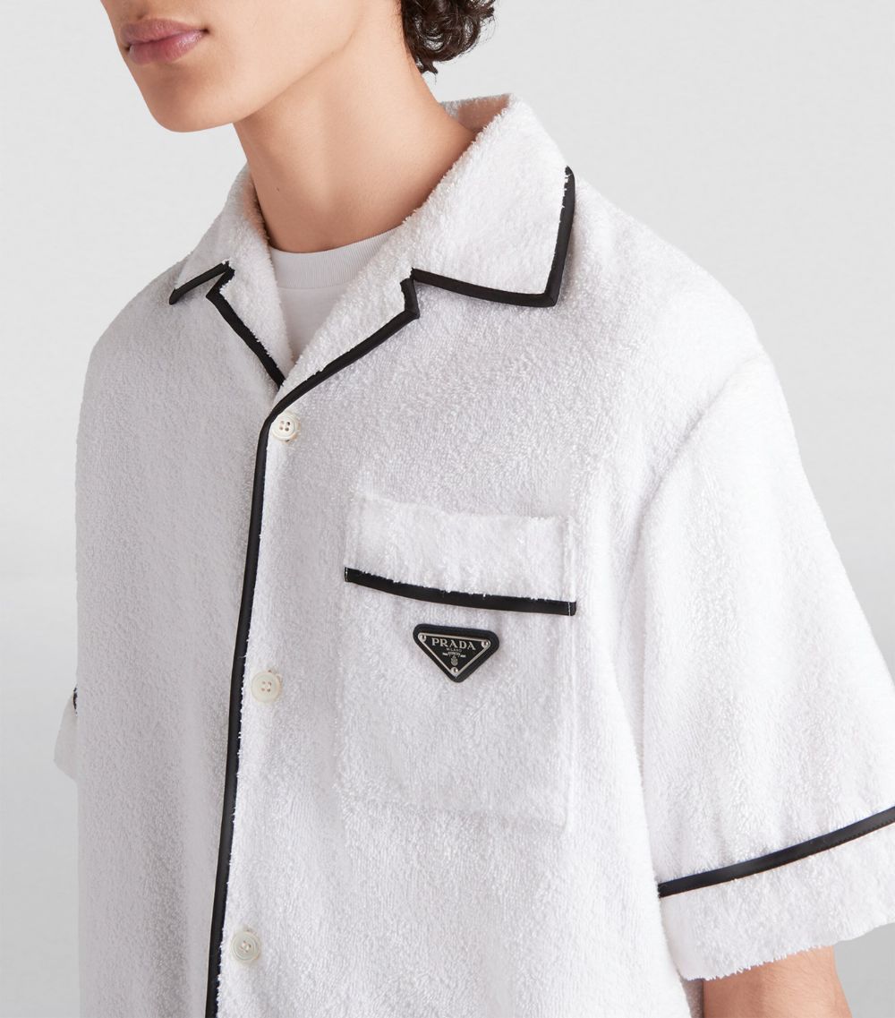 Prada Prada Terry Logo Bowling Shirt