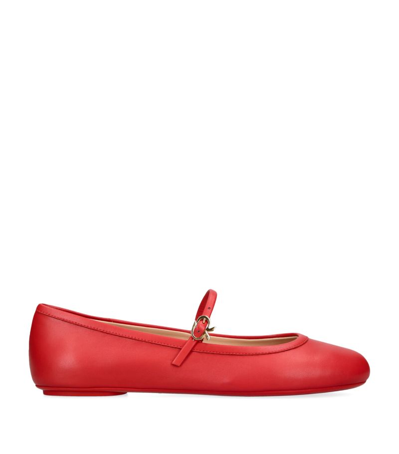 Gianvito Rossi Gianvito Rossi Leather Carla Ballet Flats