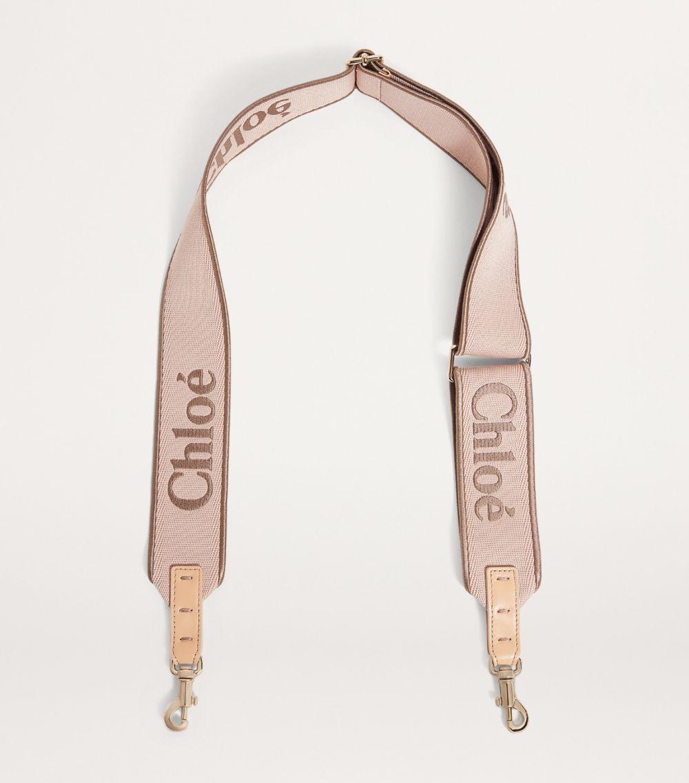 Chloé Chloé Logo-Embroidered Bag Strap