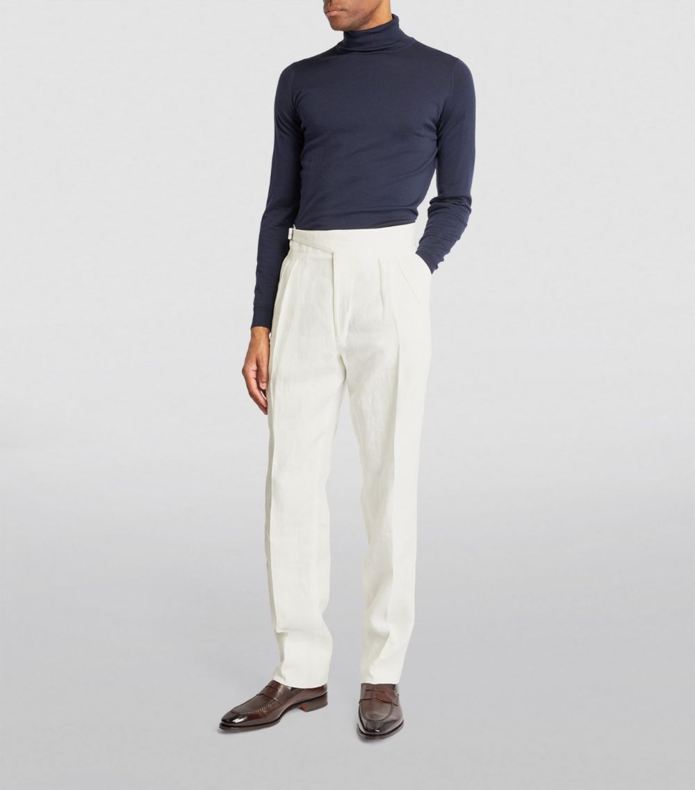 Ralph Lauren Purple Label Ralph Lauren Purple Label Linen Byron Tailored Trousers