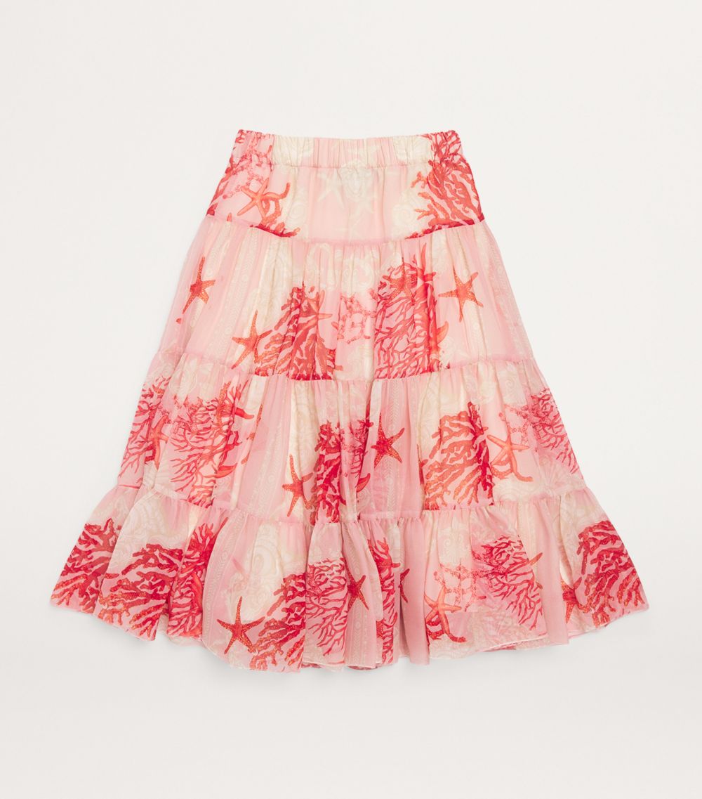 Young Versace Versace Kids Cotton Tiered Skirt (4-14 Years)