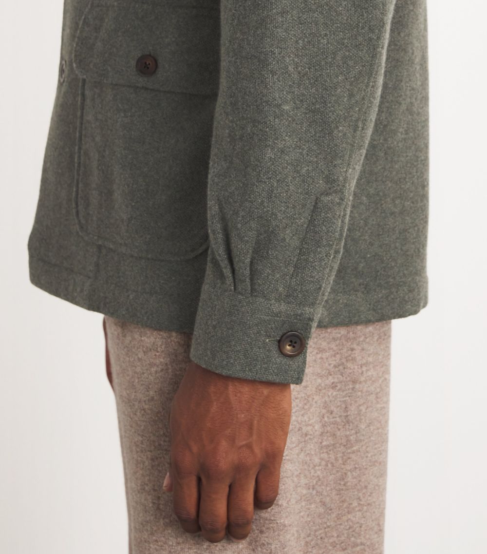  100Hands Cashmere High-Neck Jacket