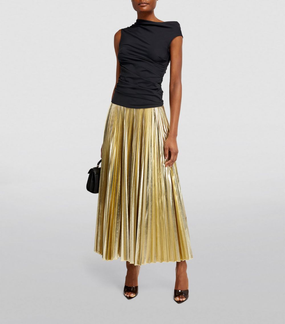 Max & Co. Max & Co. Jersey Pleated Maxi Skirt