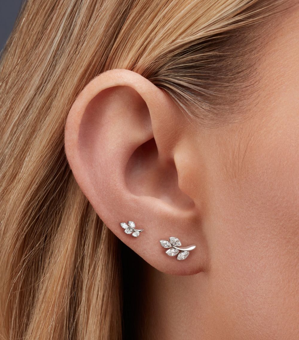 Maria Tash Maria Tash Diamond Vine Threaded Stud Earring (Direction A, 8Mm)