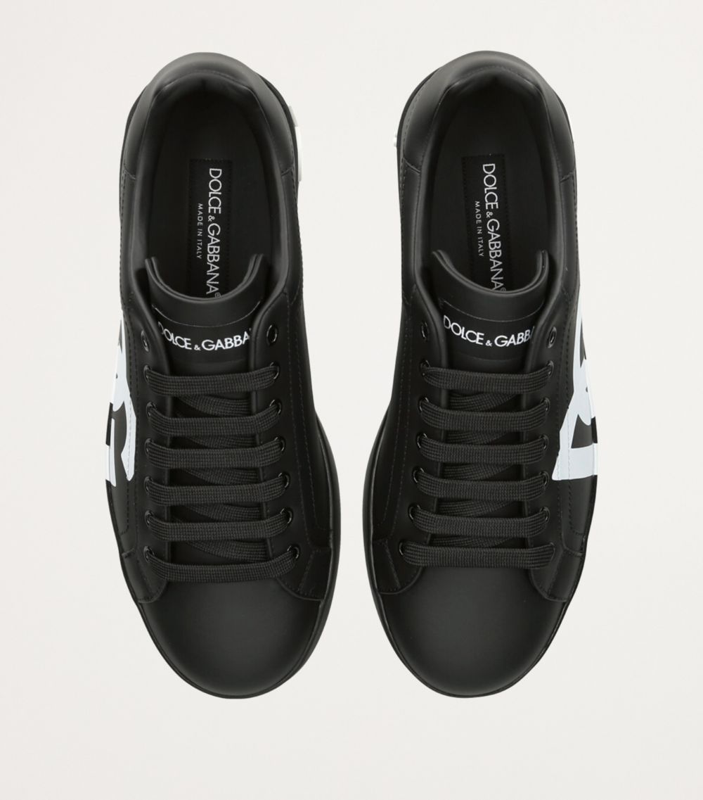 Dolce & Gabbana Dolce & Gabbana Leather Dg Mono Sneakers