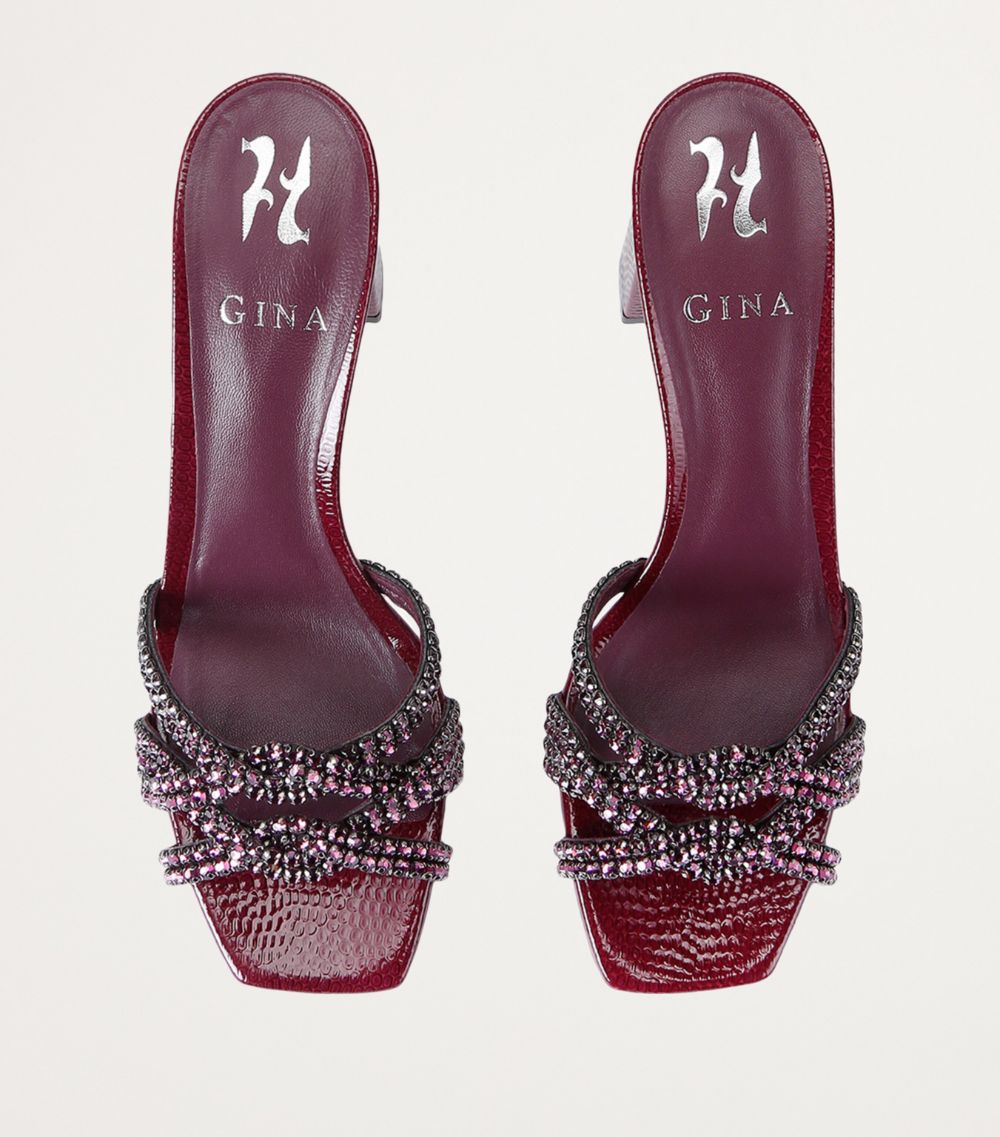 Gina Gina Leather Regina Heeled Sandals 70