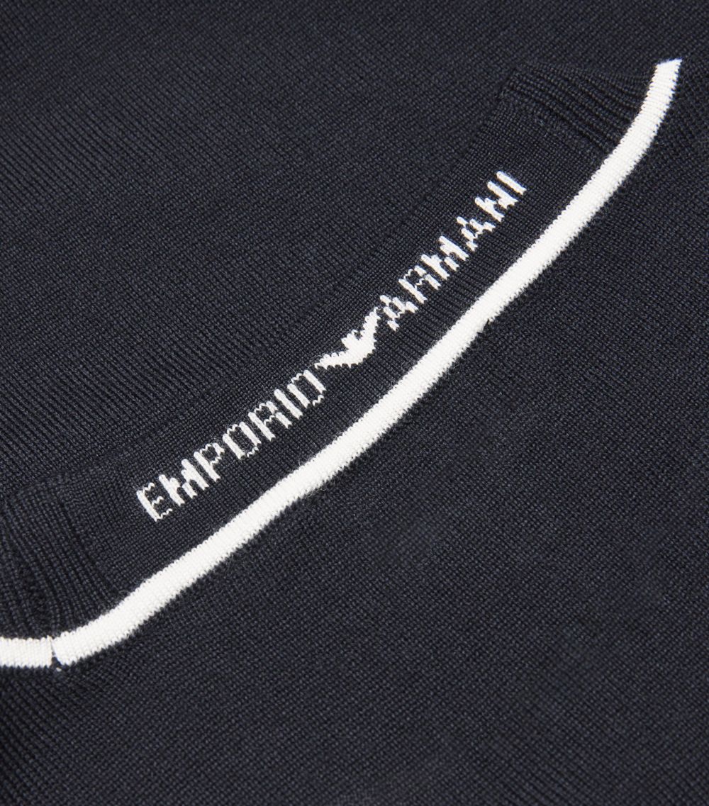 Emporio Armani Emporio Armani Virgin Wool Logo Sweater