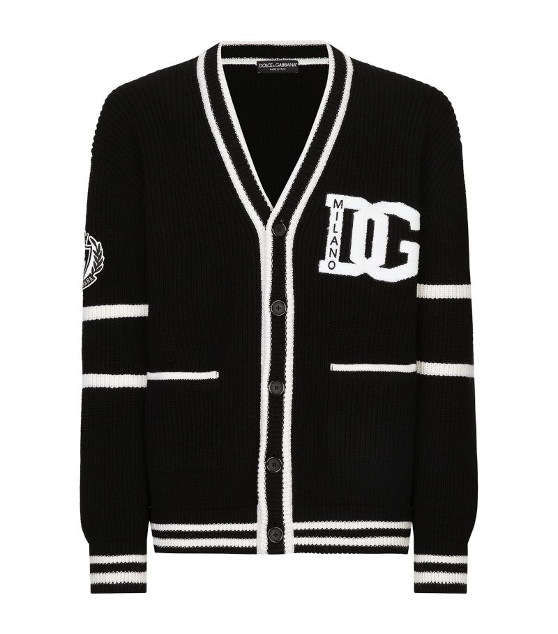 Dolce & Gabbana Dolce & Gabbana Virgin Wool Logo Cardigan