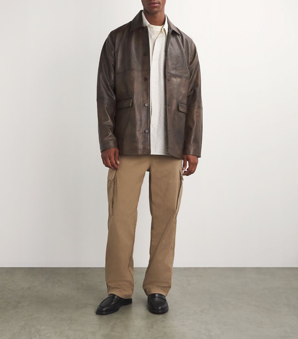  Samsoe Samsoe Washed Leather Jacket