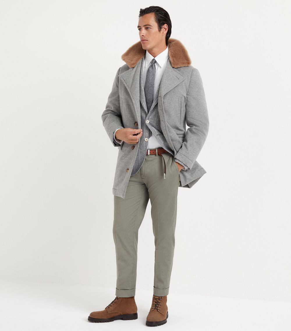 Brunello Cucinelli Brunello Cucinelli Pima Cotton Slim Trousers