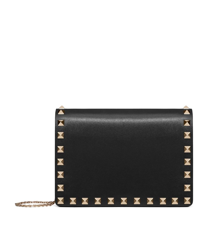 VALENTINO GARAVANI Valentino Garavani Leather Rockstud Chain Pouch