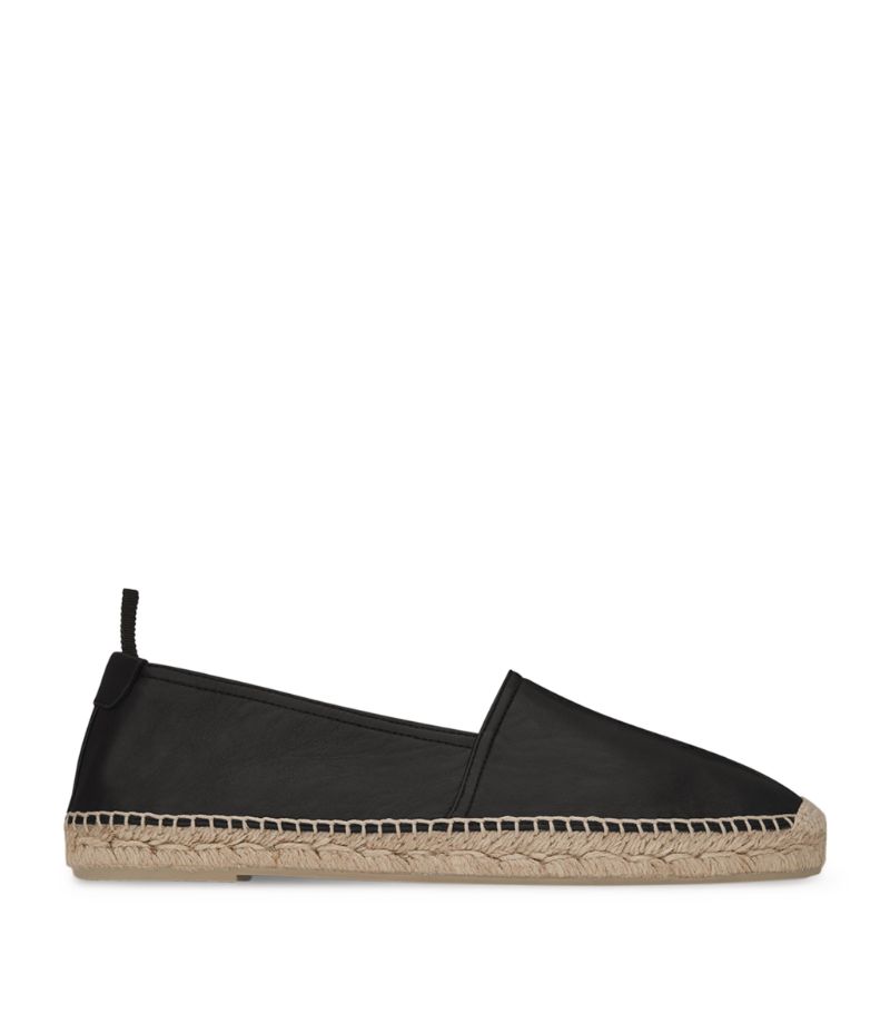 Saint Laurent Saint Laurent Leather Logo Espadrilles