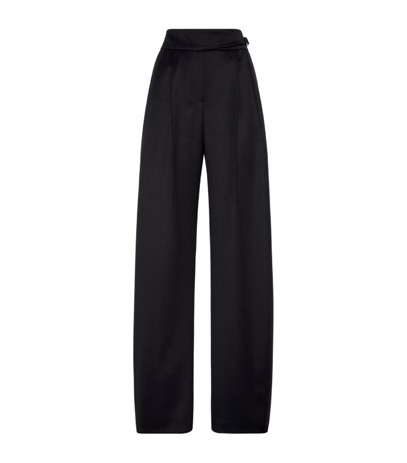 Brunello Cucinelli Brunello Cucinelli Virgin Wool And Satin Monili-Detail Tuxedo Trousers